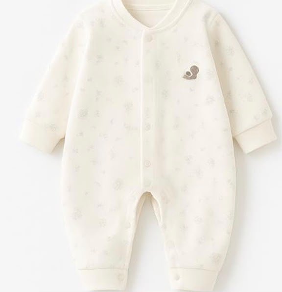 Ivory Forest Long Romper – Floral Print
