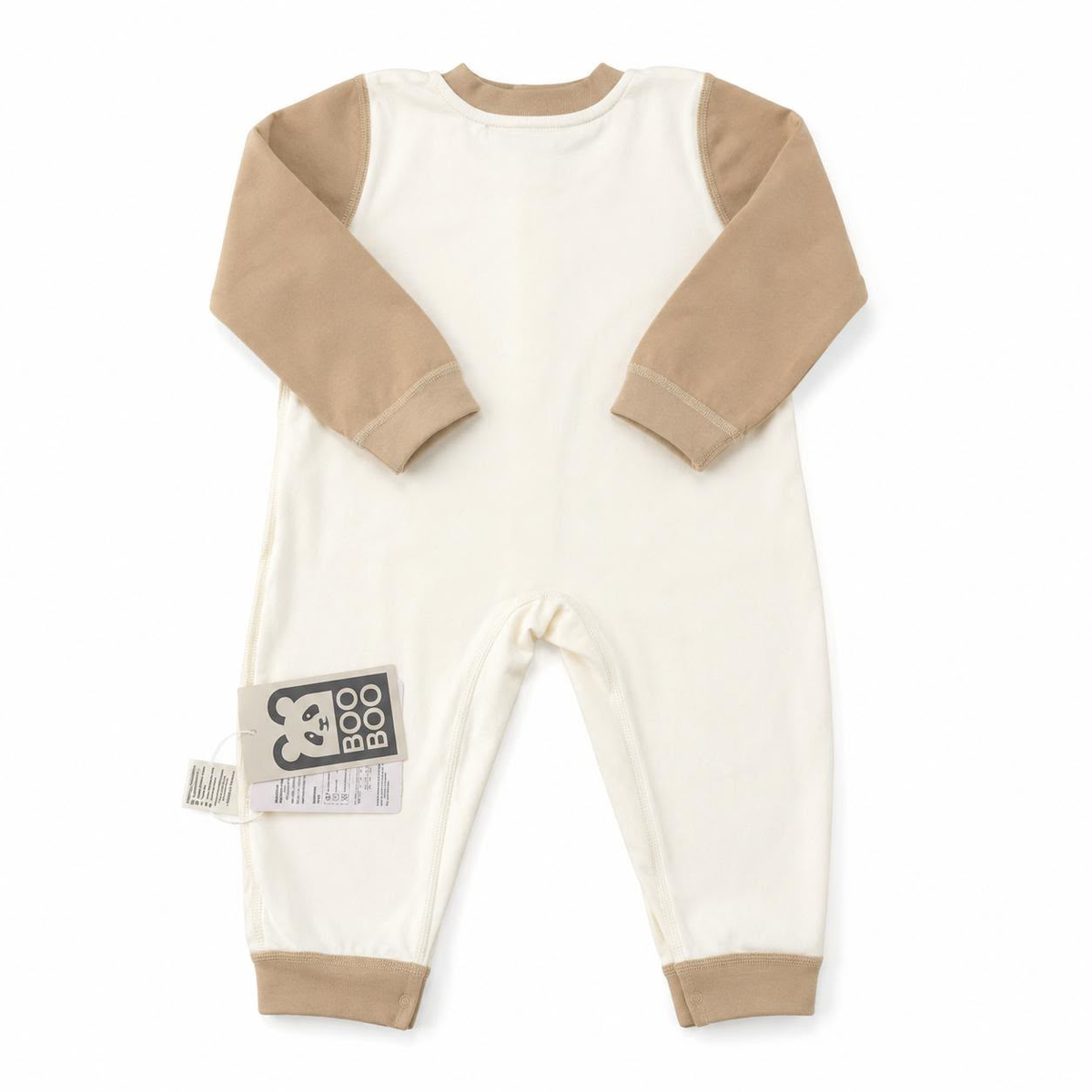 Mocha Pub Baby Romper - Back view
